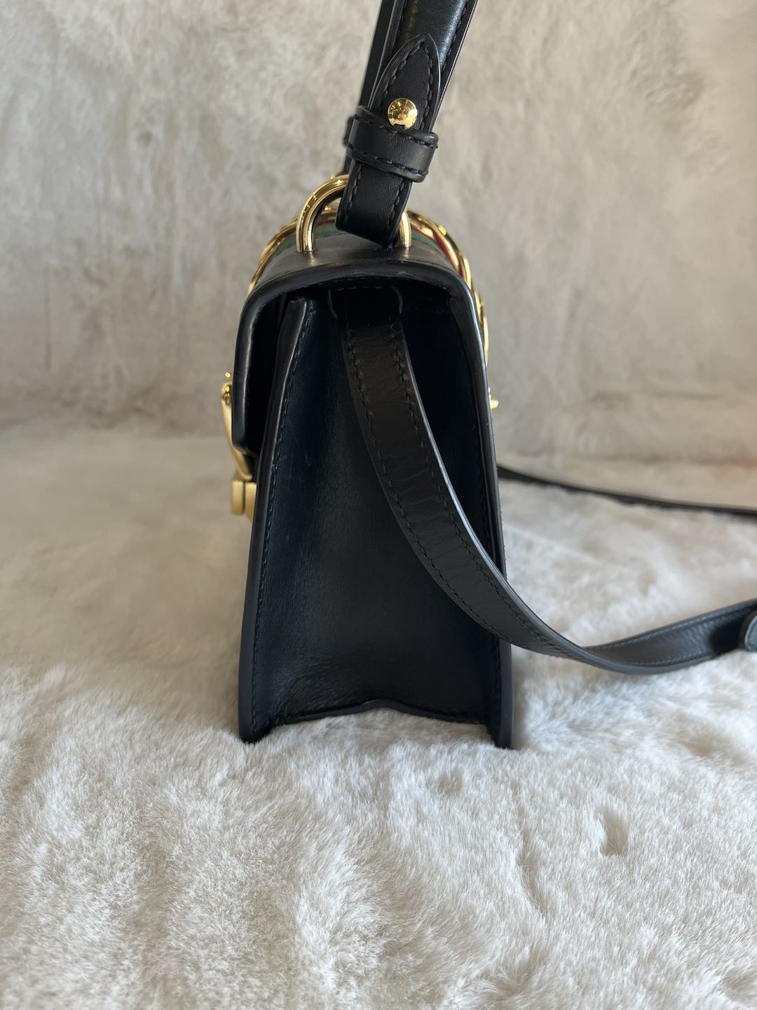 GUCCI sylvie black shoulder bag