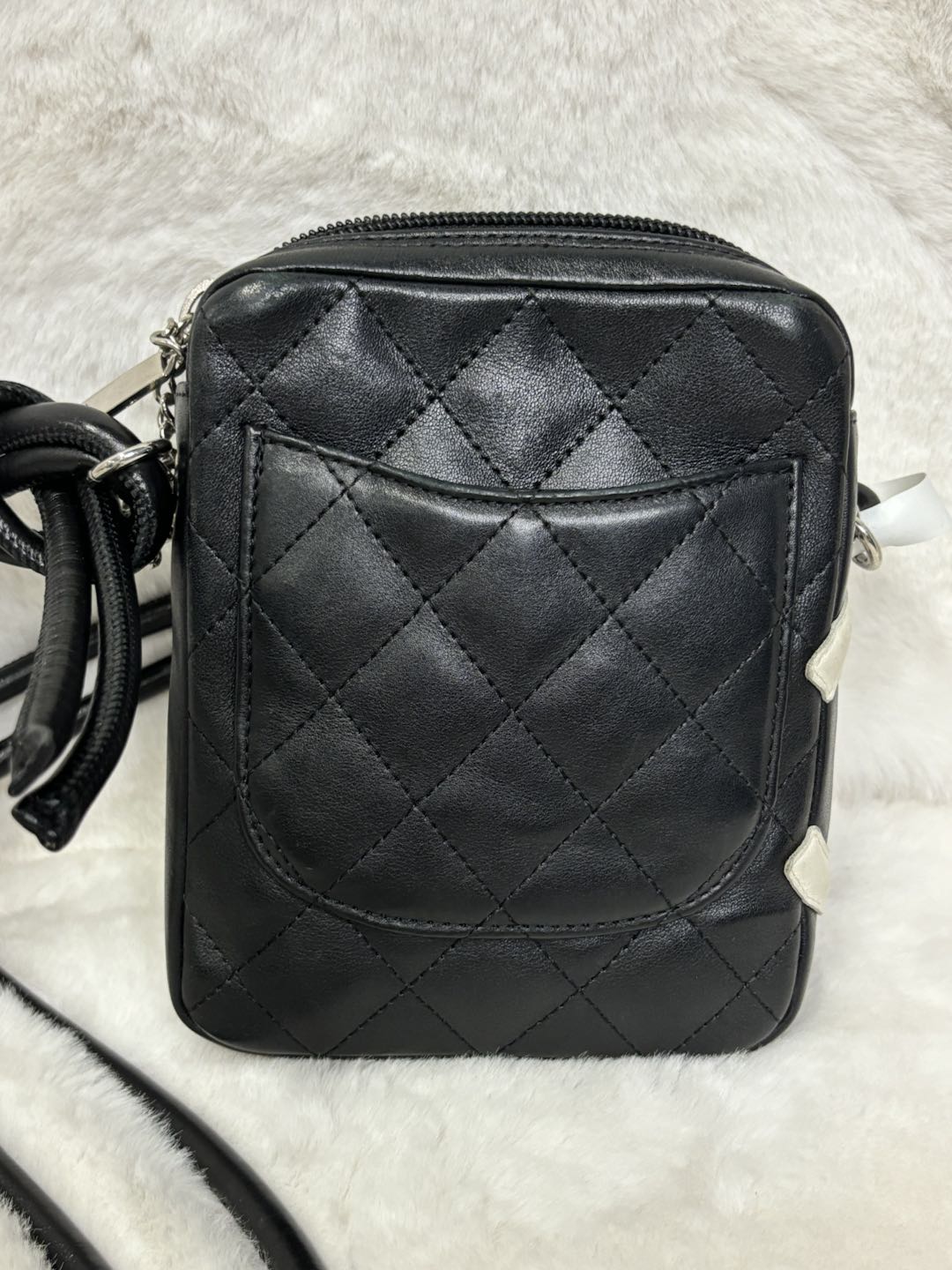 CHANEL cambon lambskin shoulder bag