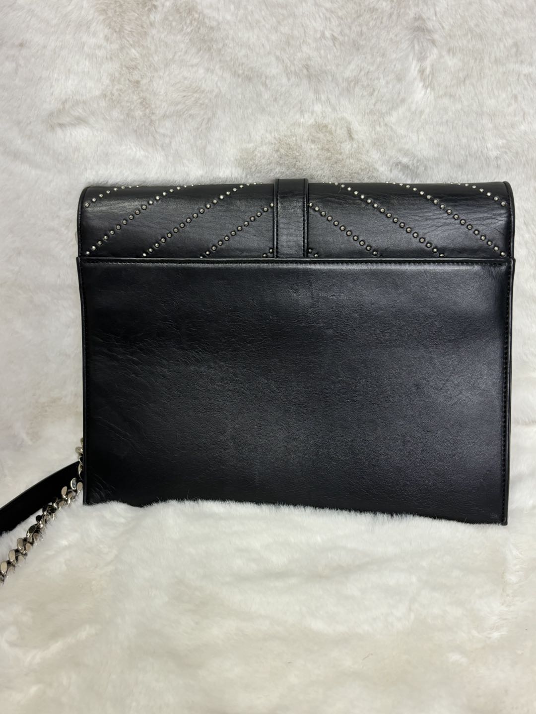 Yves Saint Laurent ENVELOPE LEATHER CROSSBODY BAG with Shoulder Strap